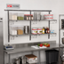 Thumbnail image #2 for Metro SmartWall Double-Wide Two-Tier Wall-Mounted Starter Shelving Kit with 4 Wire Shelves
