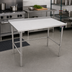 Thumbnail image #2 for John Boos Stallion 48 x 30-Inch 16-Gauge Stainless Steel Top Work Table with 1-1/2-Inch Rear Backsplash