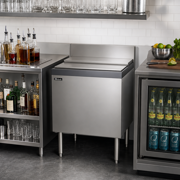 Product image #2 for Perlick Top Shelf TS Series 30-Inch Extra Capacity Underbar Ice Bin/Cocktail Unit with 10-Circuit Cold Plate