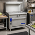 Thumbnail image #2 for Imperial Spec Series 36-Inch Heavy Duty Gas Range with Two 18-Inch French Tops and Convection Oven