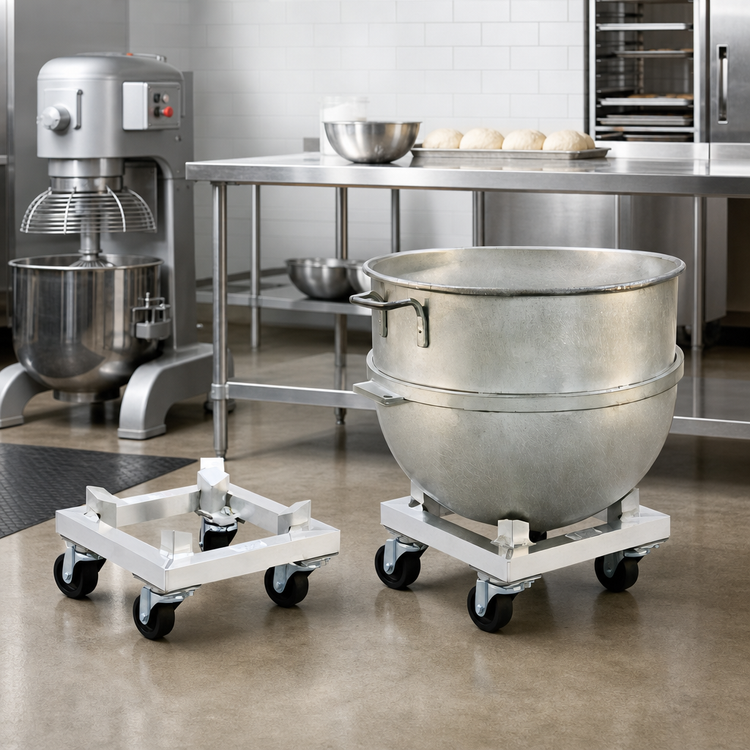 Product image #2 for New Age Aluminum Mixing Bowl Dolly for 80-Quart Bowl, 800 lb Capacity