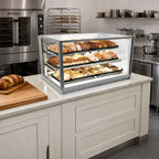 Thumbnail image #2 for Federal Industries Italian Glass Series ITD3634 36-Inch Countertop Non-Refrigerated Pastry Display Case, 3 Adjustable Glass Shelves