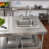 Thumbnail image #2 for Advance Tabco Smart Series Classroom Self-Rimming Drop-In Sink, 1-Compartment, 16 x 14 Inch Bowl