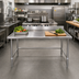 Thumbnail image #2 for Spec-Master Marine Series 48 x 24 Inch Stainless Steel Work Table with 4-1/2 Inch Backsplash