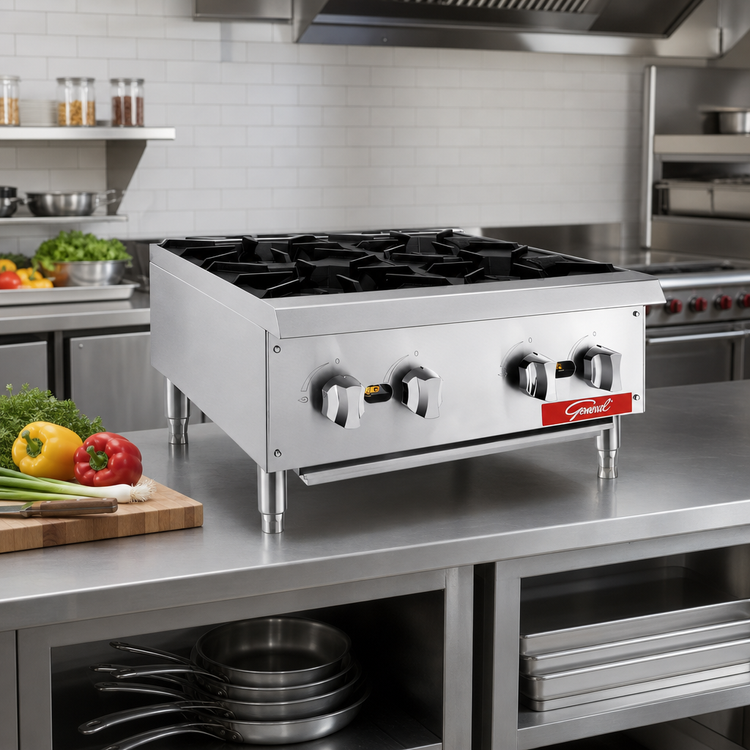 Product image #3 for General 24-Inch 4-Burner Countertop Natural Gas Hot Plate