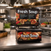 Thumbnail image #2 for Cayenne® Twin Well Soup Merchandiser with Menu Board and Country Kitchen Graphics