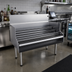 Thumbnail image #2 for Glastender Free-Standing Underbar Liquor Steps, 36 Inch W x 24 Inch D, 4-Step Stainless Steel Display