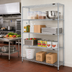 Thumbnail image #2 for EAGLEbrite 4-Tier Stationary Starter Wire Shelving Unit, 72W x 24D x 63H, Zinc Finish