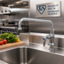 Thumbnail image #2 for T&S Brass Single Pantry Deck-Mounted Faucet with 12-Inch Swing Nozzle