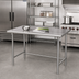 Thumbnail image #2 for Advance Tabco Special Value Series 72-Inch x 36-Inch 16-Gauge 304 Stainless Steel Flat Top Work Table