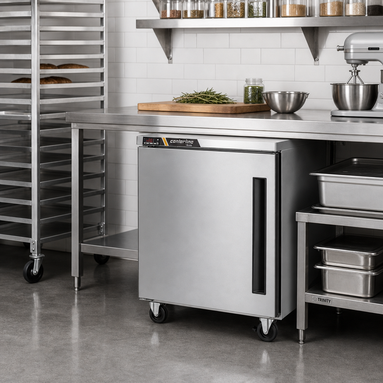 Product image #2 for Traulsen Centerline Compact Undercounter Reach-In Freezer, 27-Inch Wide, 1 Section, Right-Hinged Solid Door, Rear-Mount Self-Contained