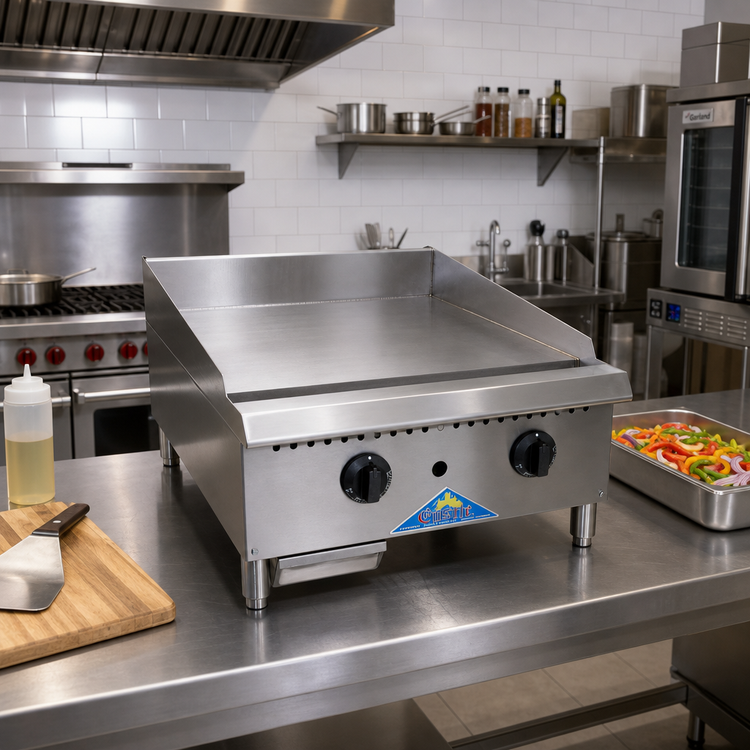 Product image #2 for Comstock-Castle CCHG-60T-1 Countertop Gas Griddle, 60-Inch, Thermostat Control