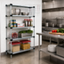 Thumbnail image #2 for Quantum Solid Shelving Starter Kit, 60W x 18D x 63H, 4-Shelf Stationary Unit