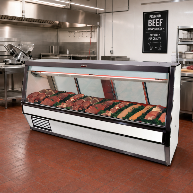 Product image #2 for Howard-McCray 40E Series 76.5-Inch Self-Contained Red Meat Service Case, Endless Design, LED Lighting, White