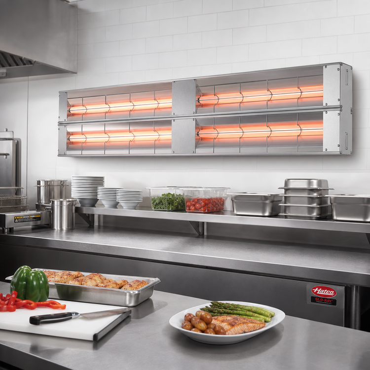 Product image #2 for Hatco Glo-Ray 48-Inch Double Lighted Infrared Strip Heater