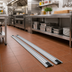 Thumbnail image #2 for Quantum Single Unit Floor Track Assembly Kit with 2 x 11 Ft V-Groove Aluminum Tracks