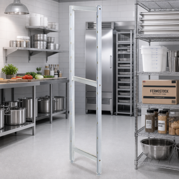 Product image #2 for Fermostock 83-Inch Stationary Modular Shelving Upright, 14-Inch Deep, Aluminum