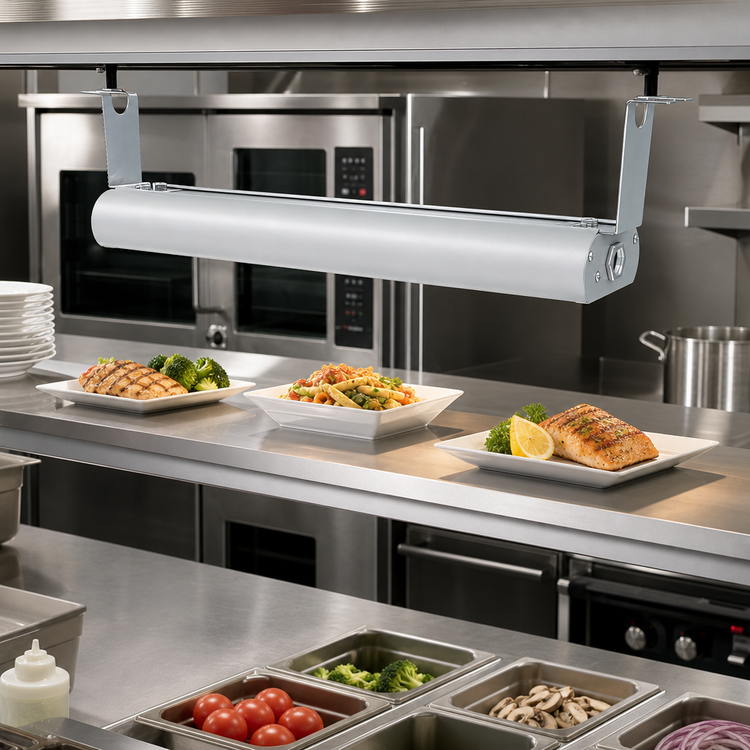 Product image #2 for Vollrath 48-Inch Low Profile Unlighted Strip Heat Lamp, Natural Aluminum, 208V