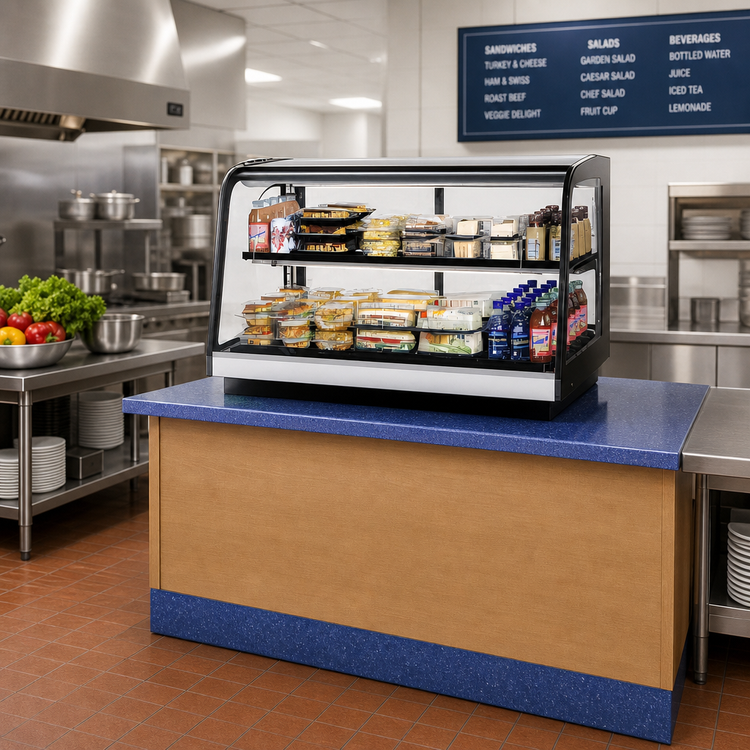 Product image #2 for Federal Industries CRB4828SS 48-Inch Countertop Refrigerated Self-Serve Bottom Mount Merchandiser