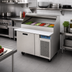 Thumbnail image #2 for Randell 48-Inch One-Section Refrigerated Raised Rail Prep Table with Right-Side Compressor