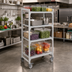 Thumbnail image #3 for Cambro Camshelving Premium High Density Mobile Solid Starter Unit, 21 x 48 x 75-1/4 Inches, 4-Tier