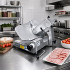 Thumbnail image #2 for Univex 1000M 13-Inch Manual Gravity-Feed Commercial Slicer, Anodized Aluminum, Belt-Driven 1/2 HP, 0-7/8-Inch Variable Thickness