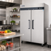 Thumbnail image #2 for Migali Competitor Series® Two-Section Reach-In Refrigerator, 49 Cu. Ft., Top-Mount Self-Contained, Stainless Steel, 115V