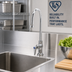 Thumbnail image #2 for T&S Brass B-0304 Single Temperature Single Pantry Deck-Mount Faucet with Swivel Gooseneck Spout