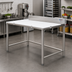 Thumbnail image #2 for Eagle Group 108-Inch Wide Boning Table with Poly Top, 4-Inch Backsplash, and Stainless Steel Base