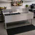 Thumbnail image #2 for Glastender Three-Compartment Stainless Steel Underbar Sink Unit with Right Drainboard and Faucet, 66 Inch x 24 Inch