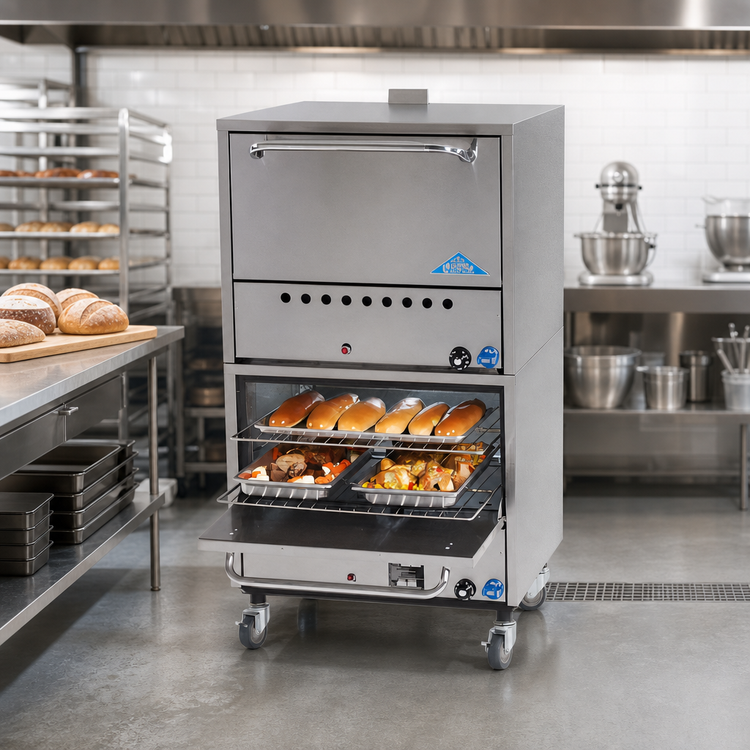 Product image #2 for Comstock-Castle 36-Inch Double-Stack Gas Bake Oven