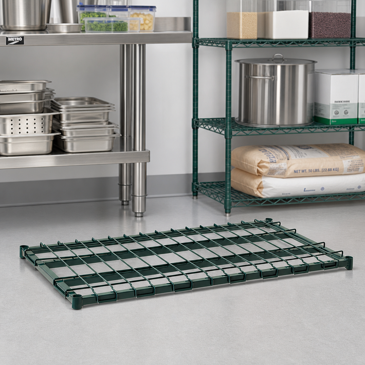 Product image #2 for Metro Super Erecta 30" W x 18" D Dunnage Shelf with Lift-Off Wire Deck, Metroseal 3 Epoxy Finish