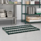 Thumbnail image #2 for Metro Super Erecta 1830DRK3 Dunnage Shelf, 30" W x 18" D, Lift-Off Wire Deck, Green Epoxy Finish