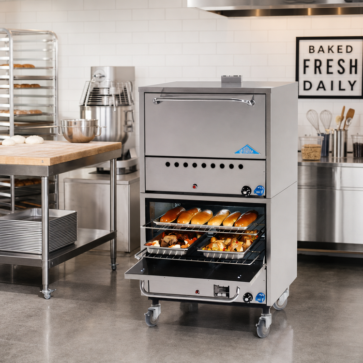 Product image #2 for Comstock-Castle Double-Stack Gas Deck Bake Oven, 24-Inch Wide Frame