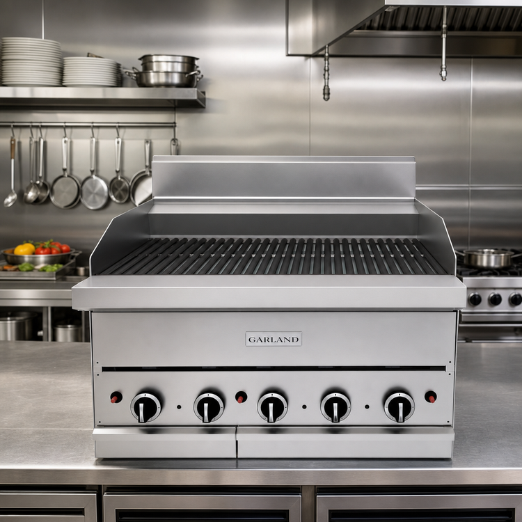 Product image #2 for Garland GF30-BRL GF Sentry Flame Failure Series 30-Inch Countertop Gas Charbroiler with Ceramic Briquettes