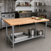 Thumbnail image #2 for John Boos 120 x 24-Inch Wood Top Work Table with 1-1/2-Inch Edge Grain Maple Top