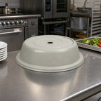 Thumbnail image #3 for Cambro Versa Camcover® 1012VS101 Round Fiberglass Plate Cover, 10-3/4" Inside Diameter, Antique Parchment Case of 12