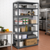 Thumbnail image #2 for Quantum IRONMAN 8-Shelf Open Steel Shelving Unit, 42W x 18D x 75H
