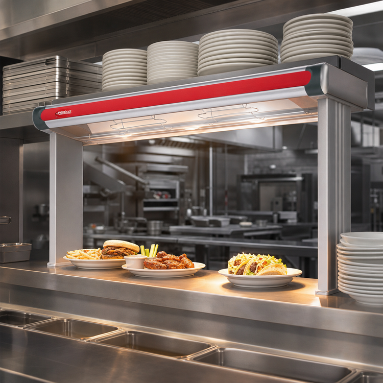 Product image #2 for Hatco Glo-Ray Designer Infrared Aluminum Strip Heater with Lights, 48-Inch, 1040W