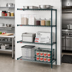 Thumbnail image #2 for Metro Super Erecta AN356K3 48"W x 18"D x 63"H Add-On Wire Shelving Unit, 4 Shelves, Metroseal 3 Epoxy Finish