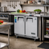 Thumbnail image #2 for Everest Refrigeration ETBSR2 Two-Section Undercounter/Worktop Refrigerator, 10 Cu. Ft., Rear-Mounted Self-Contained Refrigeration