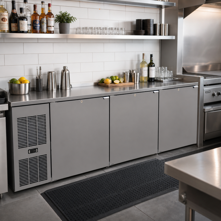 Product image #2 for Glastender C1FL84-UC One-Zone Front-Serviced Low-Profile Undercounter Cooler, 84 Inch, 3-Section