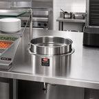 Thumbnail image #2 for Hatco HWBI-11QTD Drop-In Insulated Heated Well, 11-Quart Round, Stainless Steel, Thermostatic, Wet or Dry, with Drain