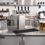 Thumbnail image #2 for Perlick Corporation 4006-4B4 Extra-High 4-Faucet Countertop Glycol-Cooled Stainless Steel Tee Draft Beer Tower