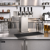 Thumbnail image #2 for Perlick Extra High 4-Faucet Countertop Glycol-Cooled Tee Draft Beer Tower
