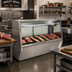 Thumbnail image #2 for Howard-McCray 32E Series 74-Inch Curved Glass Red Meat Service Case with LED Lighting