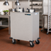 Thumbnail image #2 for Dinex Mobile Enclosed Unheated 3-Silo Plate Dispenser for 9-1/8-Inch Round Plates