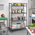 Thumbnail image #2 for Cambro Camshelving® Basics Plus 4-Tier Stationary Starter Unit, 21 x 42 x 64 Inches, Vented and Solid Shelves