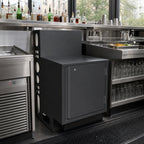 Thumbnail image #3 for BK Resources UBC-DW-21-F24HL Top Shelf Underbar Cabinet, Flat Top, Locking Hinged Door, 24 x 21 in, 18-Gauge Stainless Steel