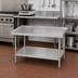 Thumbnail image #2 for 36-Inch Wide x 30-Inch Deep Stainless Steel Equipment Stand with Adjustable Undershelf